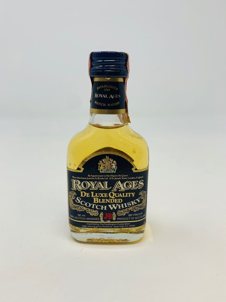ROYAL AGES 86 PROOF DE LUX MINIATURE