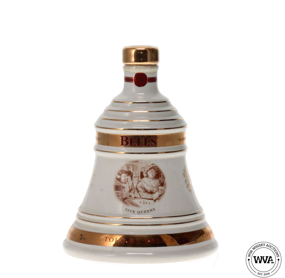 BELLS WADE DECANTER CHRISTMAS 2007 - FIVE QUEENS