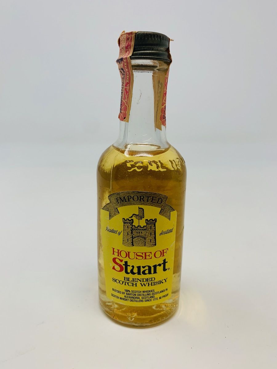 1 X HOUSE OF STUART WHISKY MINIATURE 