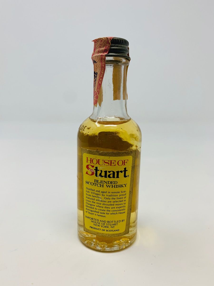 1 X HOUSE OF STUART WHISKY MINIATURE 
