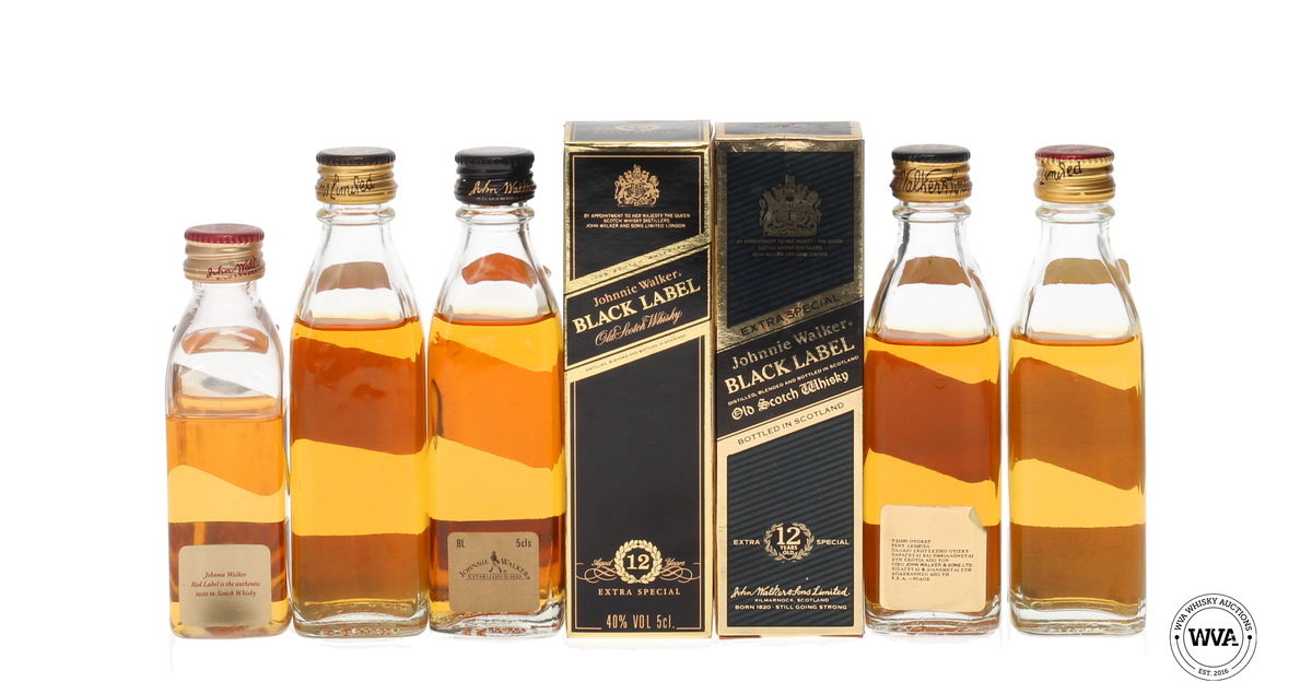 JOHNNIE WALKER WHISKY MINIATURES