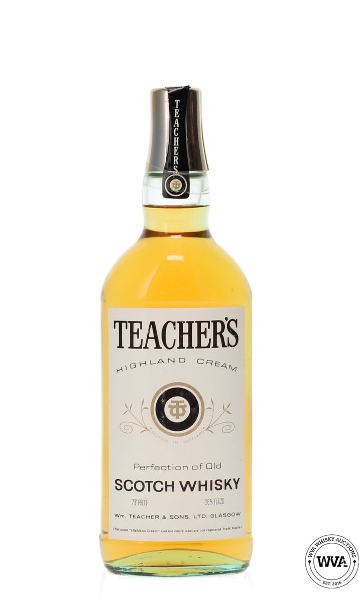 TEACHERS HIGHLAND CREAM SCOTCH WHISKY 1970'S