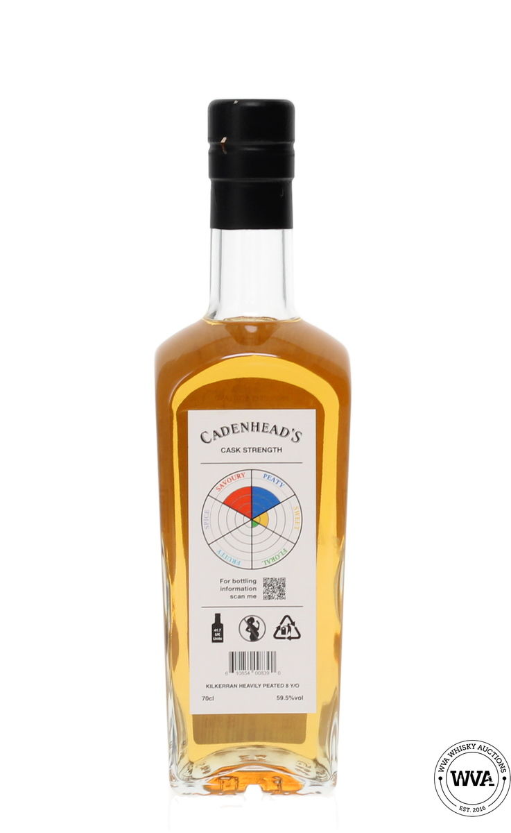 KILKERRAN 8 YEAR OLD 2015 OLOROSO CASK MATURED - CADENHEADS NATURAL STRENGTH