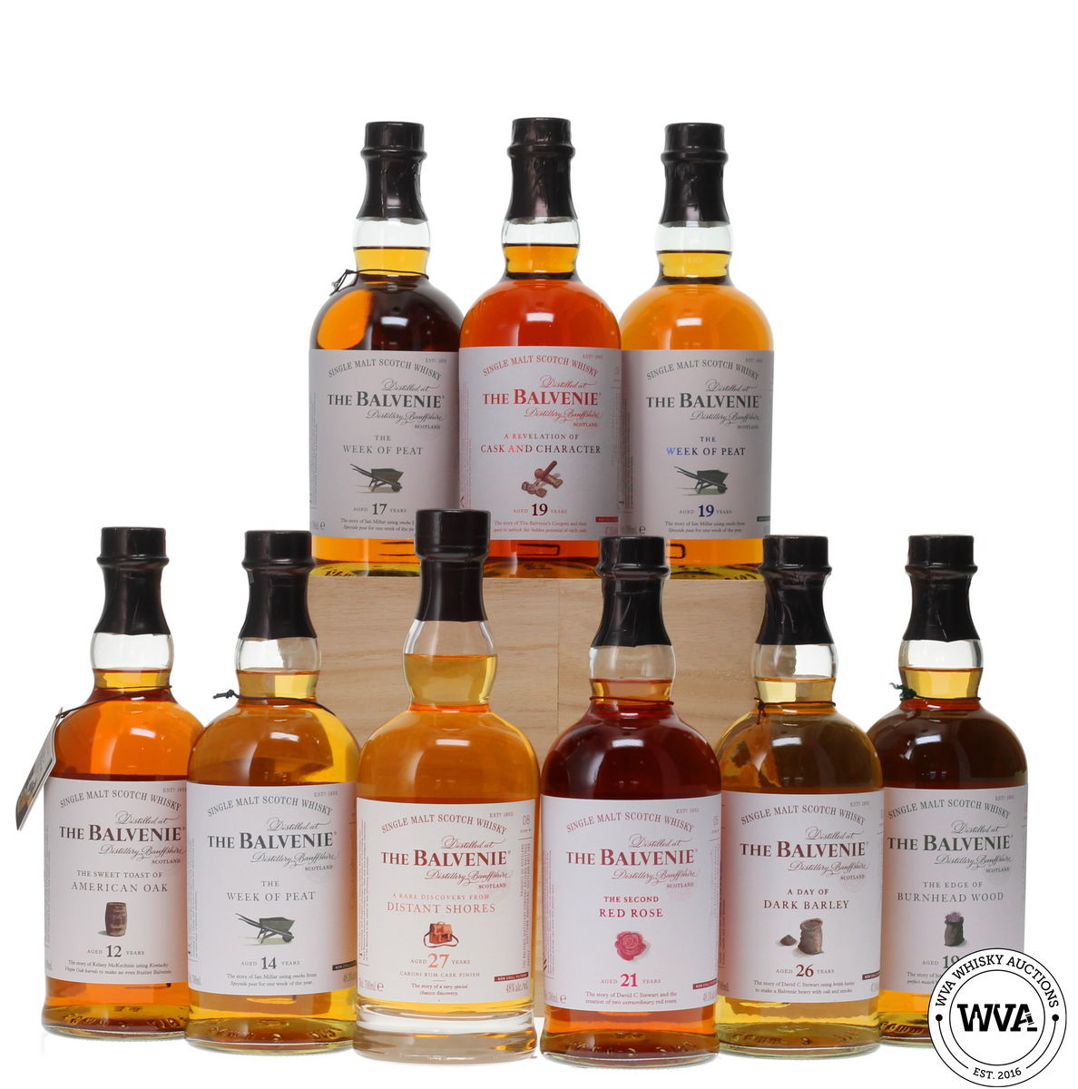 BALVENIE STORIES SET - 9x70cl