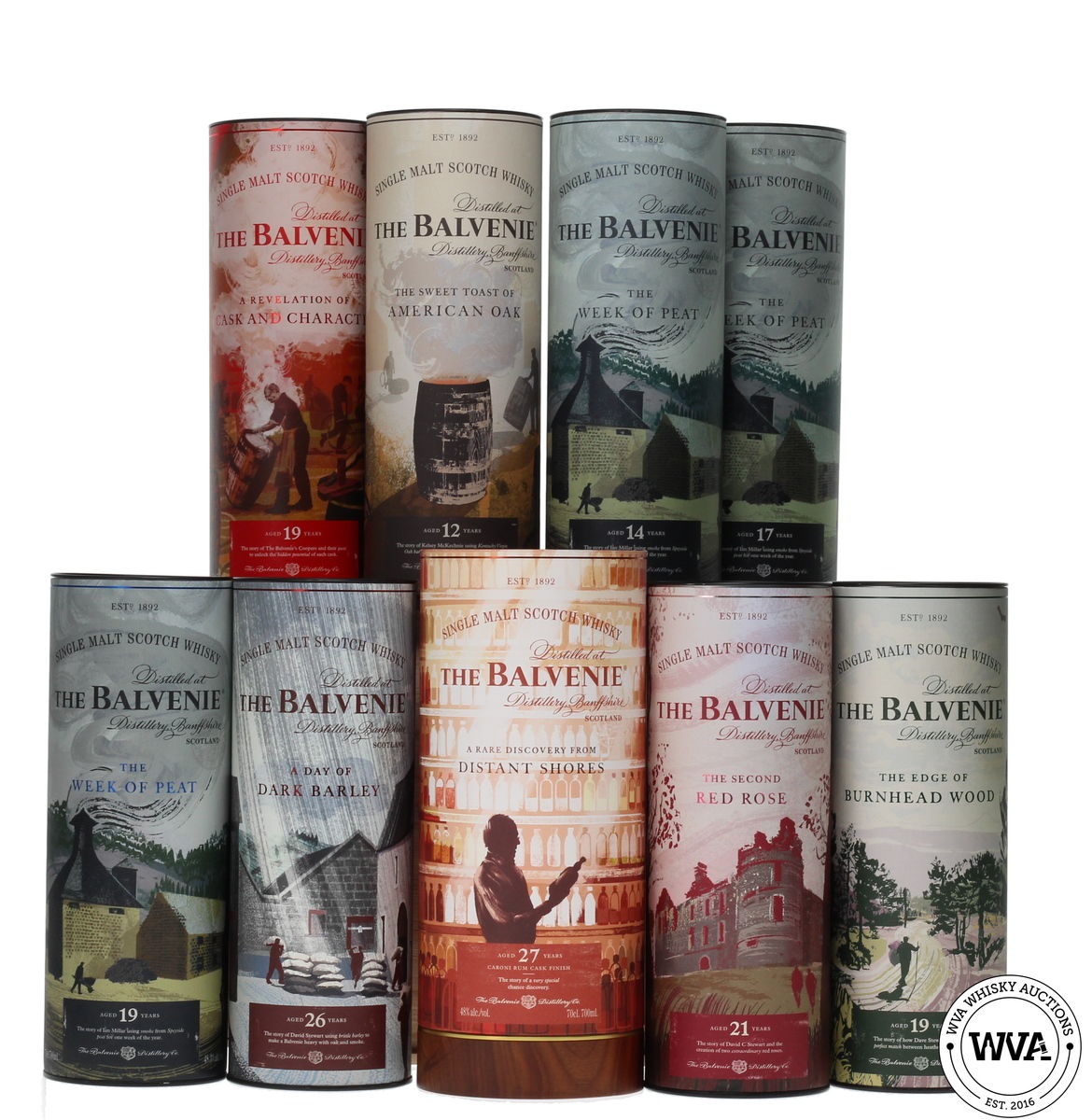 BALVENIE STORIES SET - 9x70cl