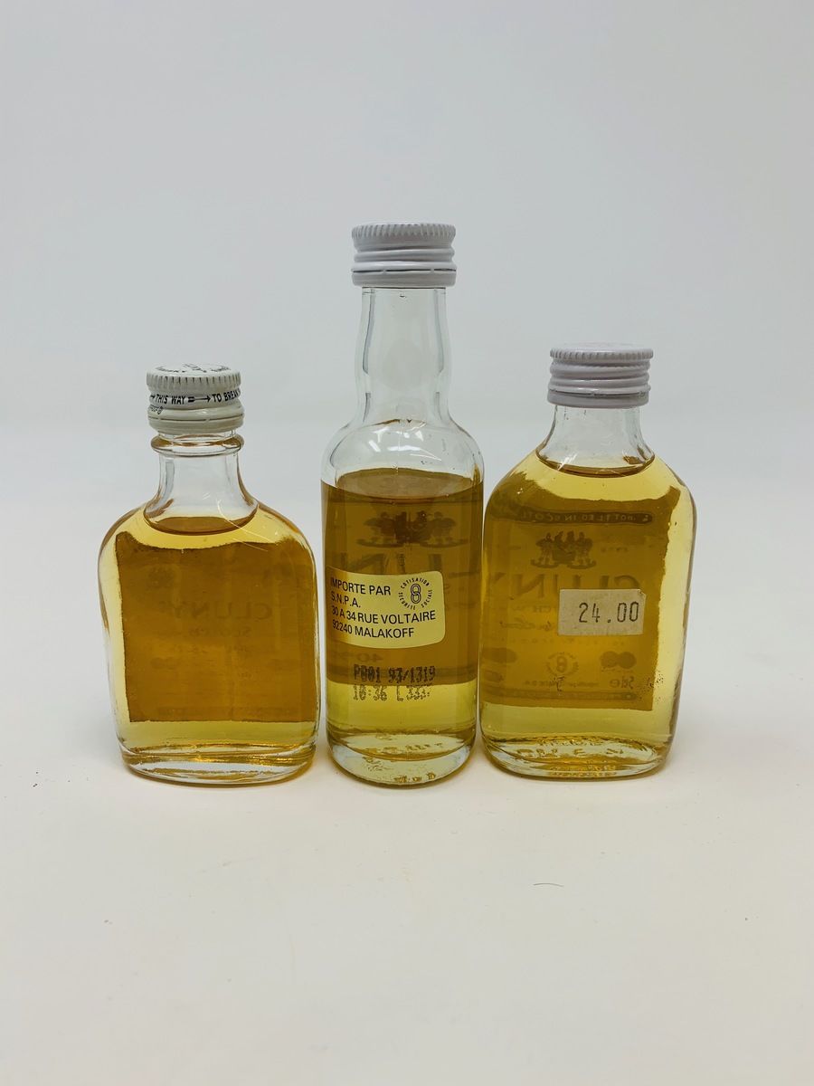 3 X CLUNY WHISKY MINIATURES 