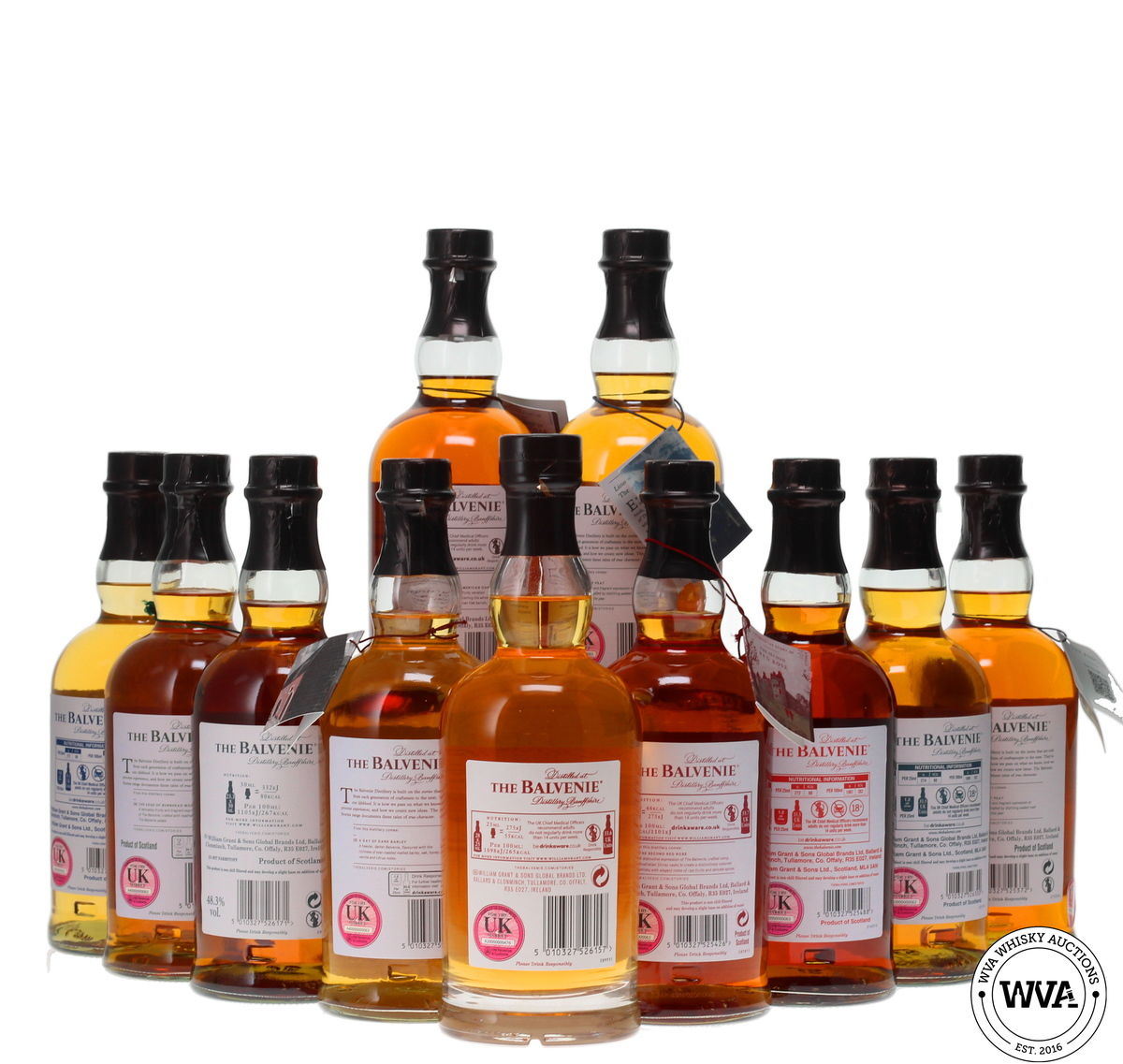BALVENIE STORIES SET & BOOK - (11x70cl)