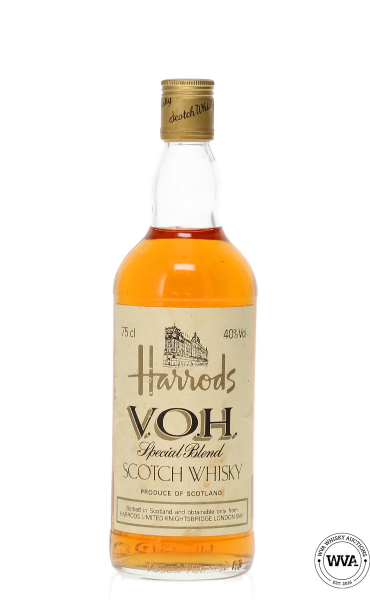 HARRODS V.O.H. SPECIAL BLEND SCOTCH WHISKY 1980's 