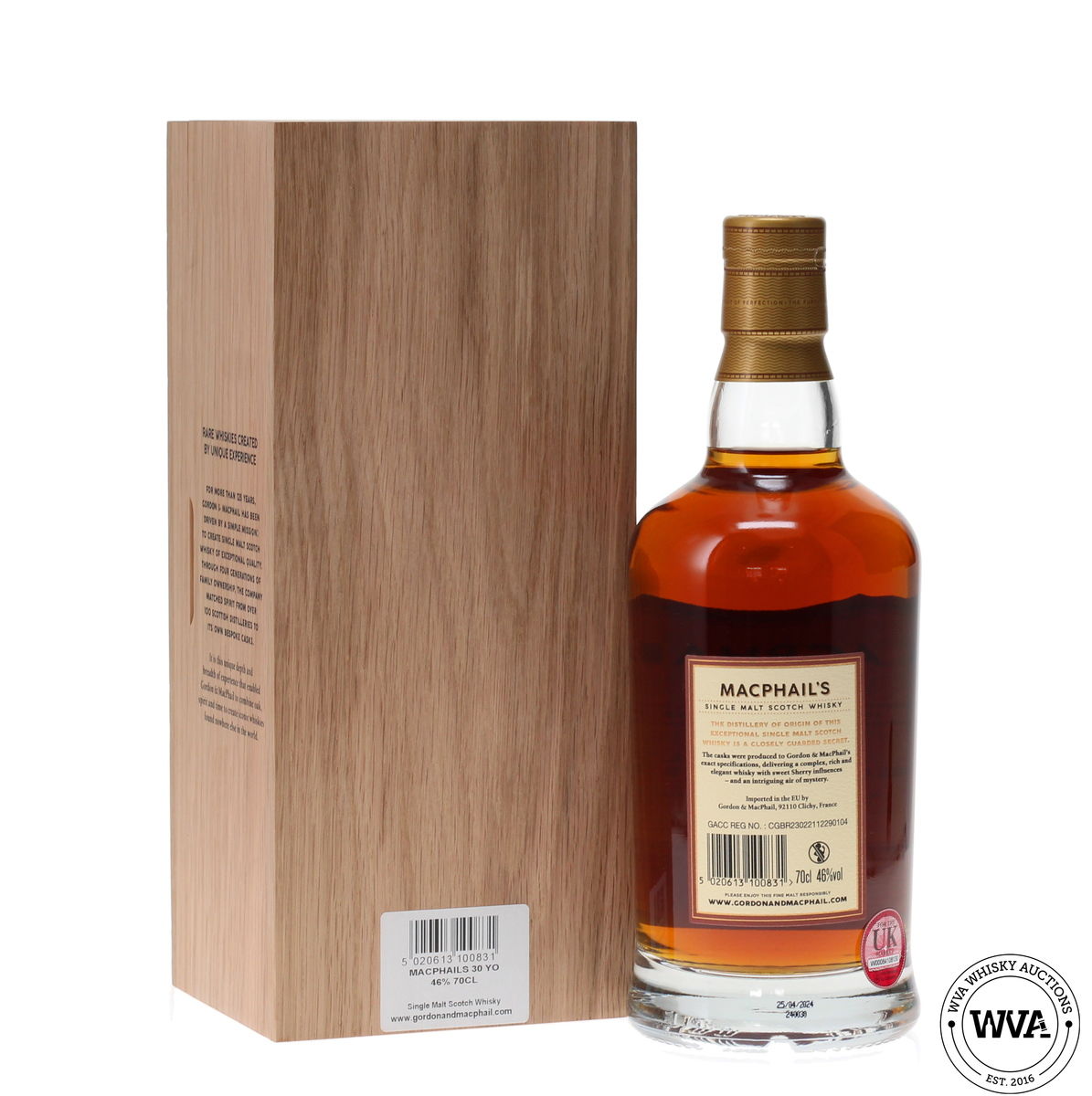 MACPHAIL'S 30 YEAR OLD SINGLE MALT SCOTCH WHISKY