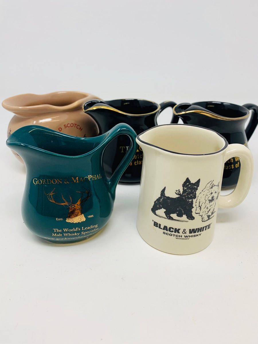 5 X ASSTD WHISKY  JUGS