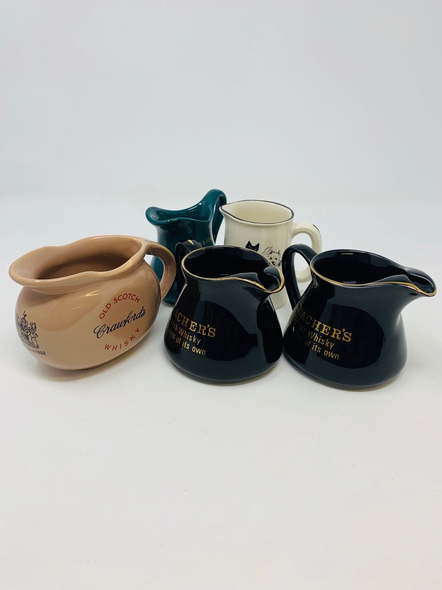 5 X ASSTD WHISKY  JUGS