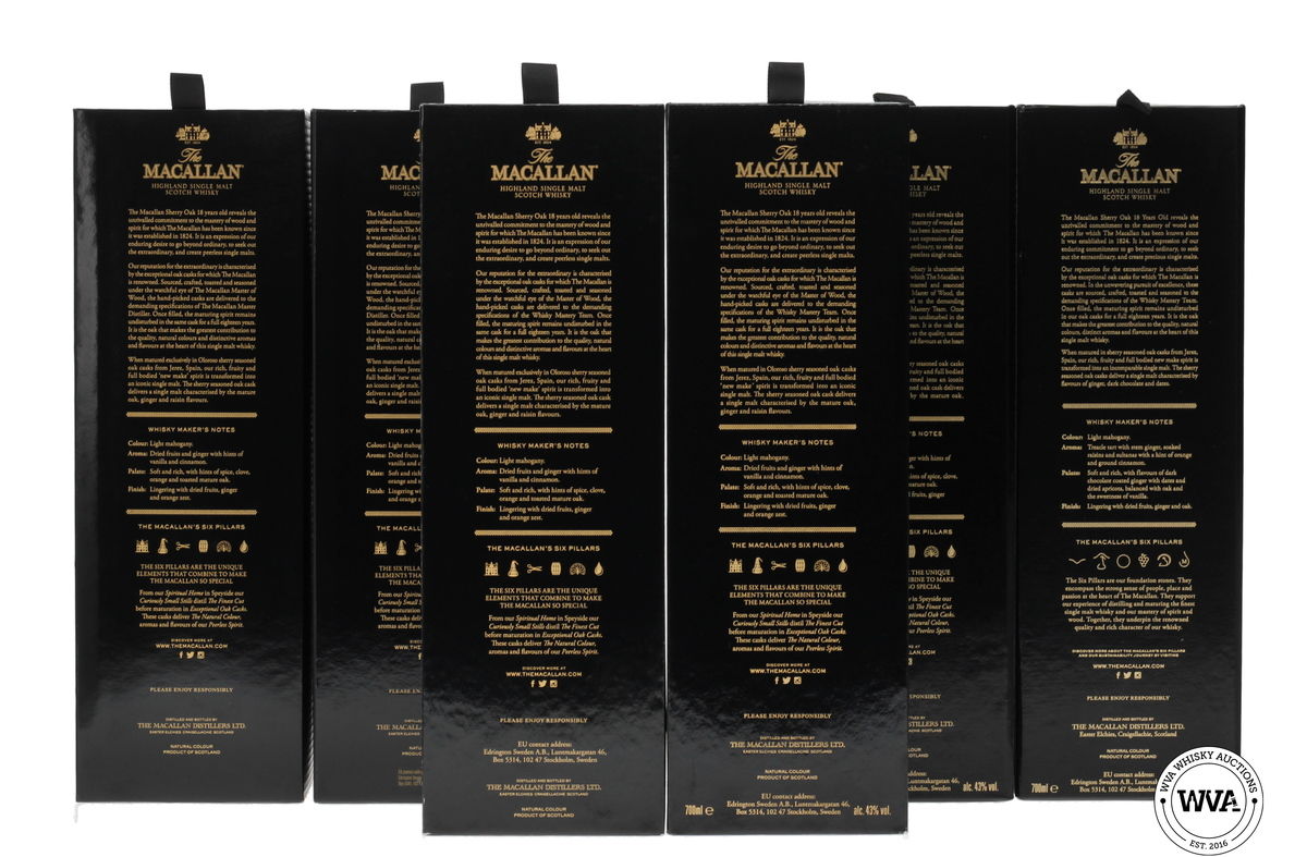 MACALLAN 18 YEAR OLD SHERRY OAK (2018-2023)