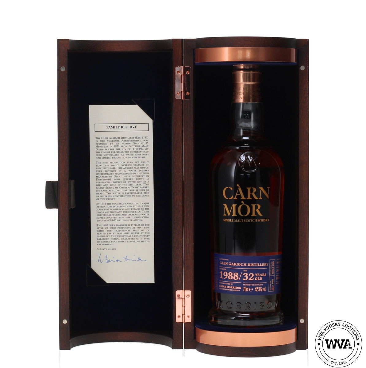 GLEN GARIOCH 32 YEAR OLD 1988 #8004100 - FAMILY RESERVE CARN MOR