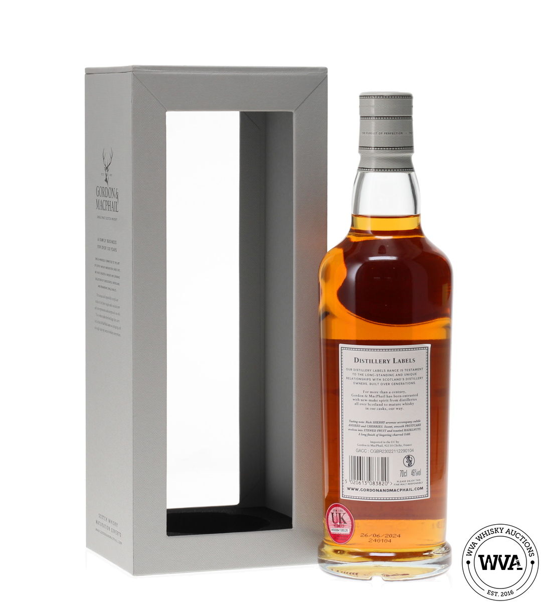 LINKWOOD 25 YEAR OLD GORDON & MACPHAIL DISTILLERY LABELS