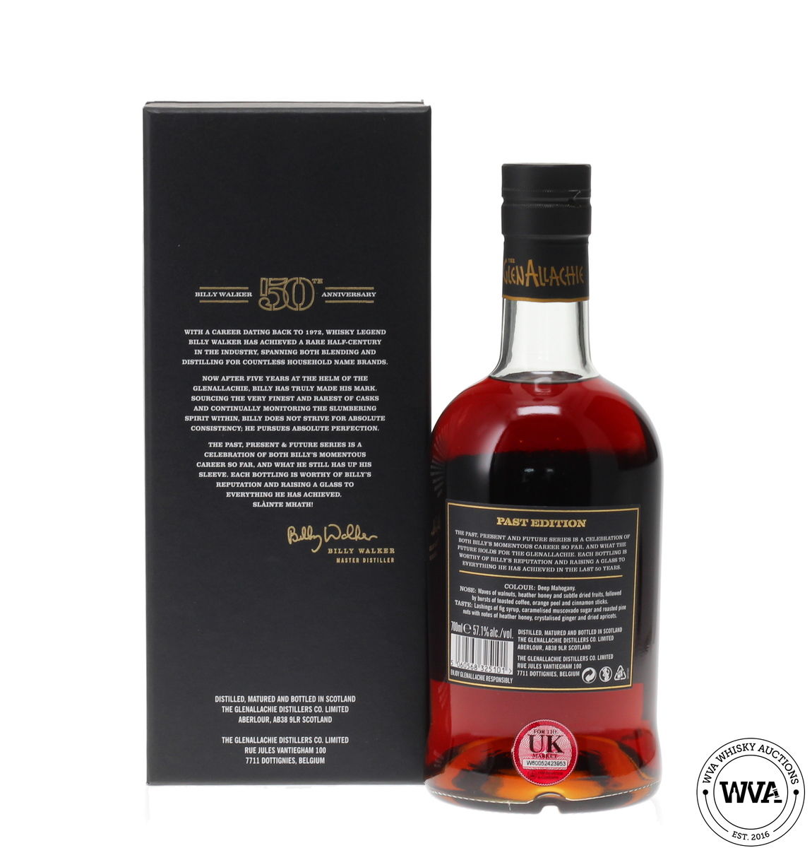GLENALLACHIE 16 YEAR OLD PAST EDITION BILLY WALKER 50TH ANNIVERSARY 
