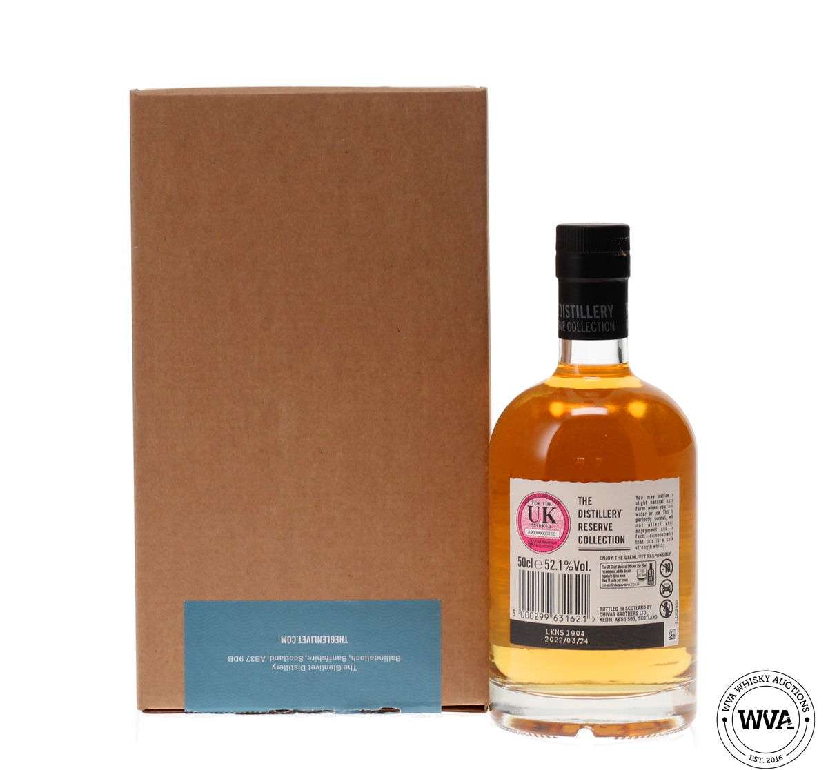 GLENLIVET 22 YEAR OLD SINGLE CASK EDITION #51549 - THE DISTILLERY RESERVE COLLECTION