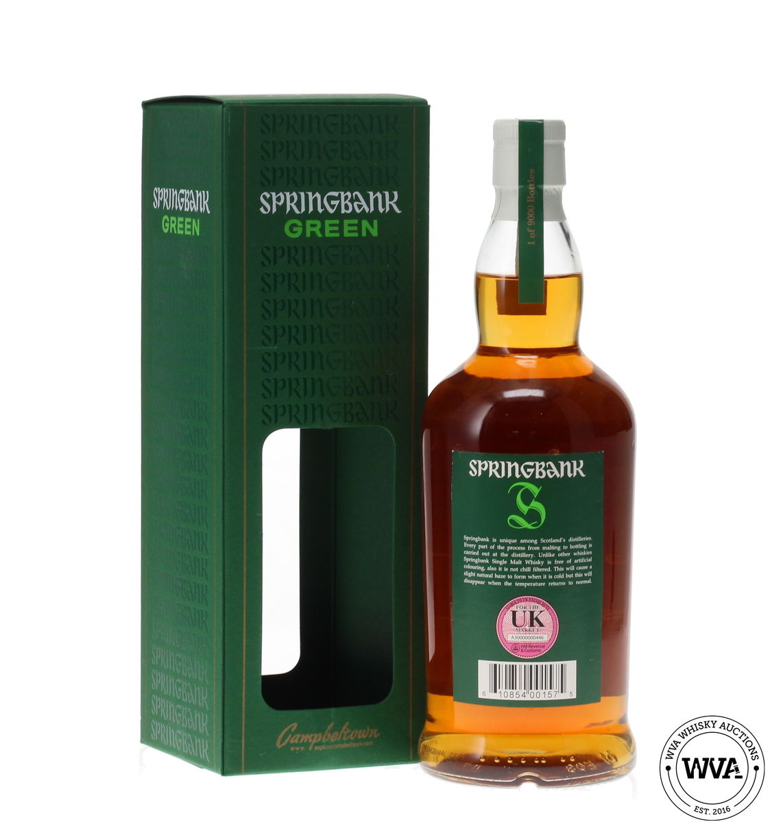 SPRINGBANK GREEN 13 YEAR OLD 2015 - SHERRY CASK