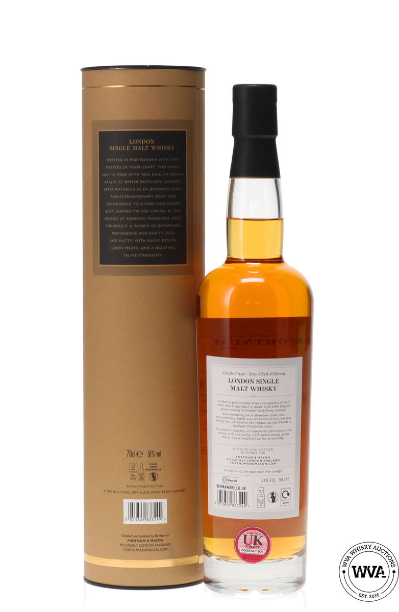 BIMBER - FORTNUM & MASON SINGLE CASK LIMITED RELEASE