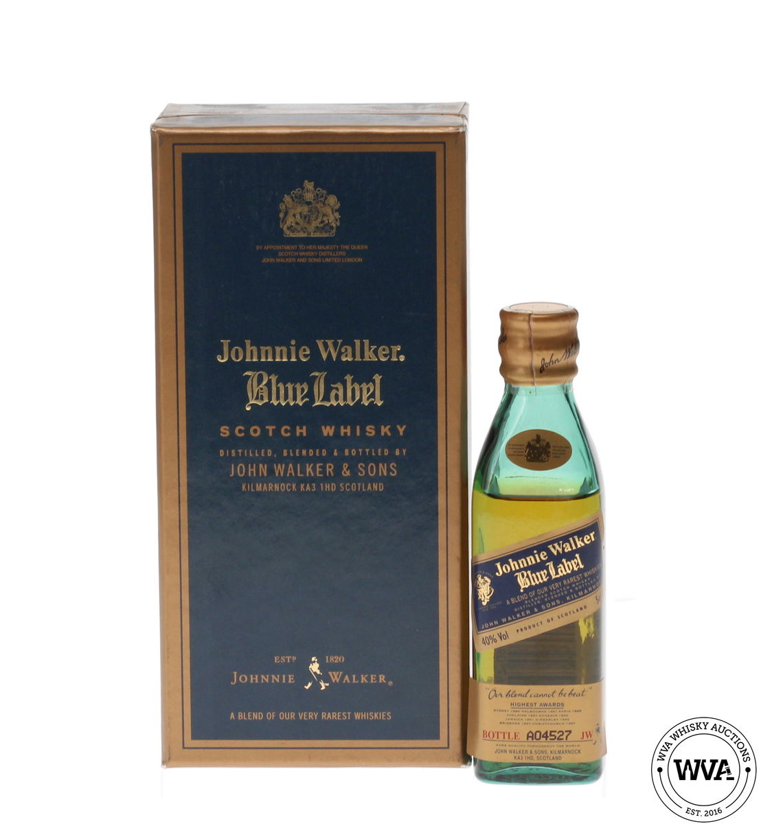 JOHNNIE WALKER BLUE LABEL MINIATURE