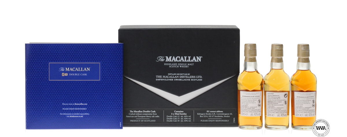 MACALLAN DOUBLE CASK TASTING MINIATURE SET (3x5cl)