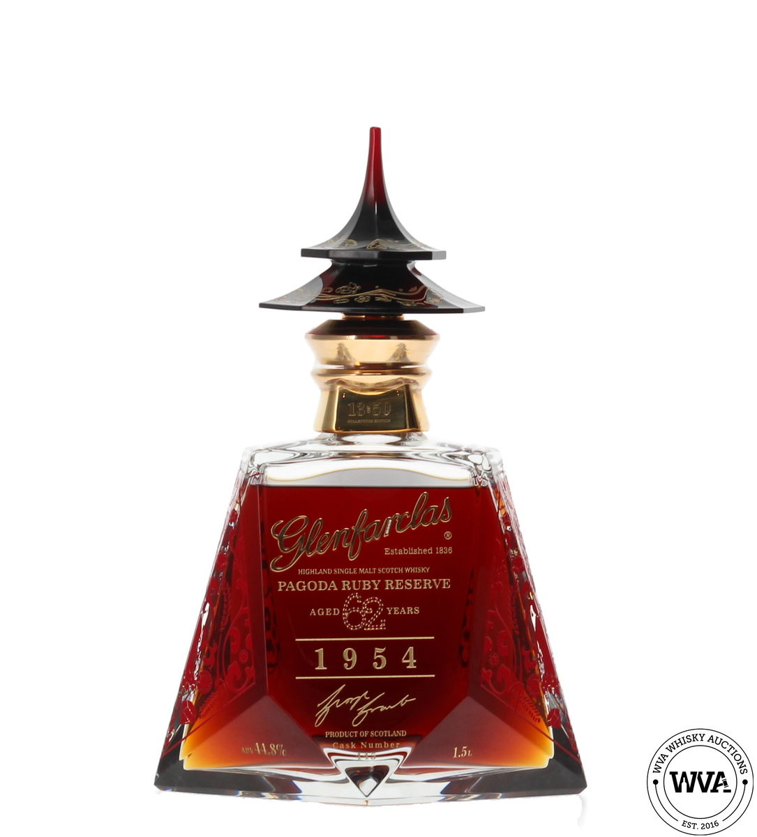 GLENFARCLAS 62 YEAR OLD 1954 #445 1.5ltr MAGNUM - PAGODA RUBY RESERVE (GOLD EDITION)
