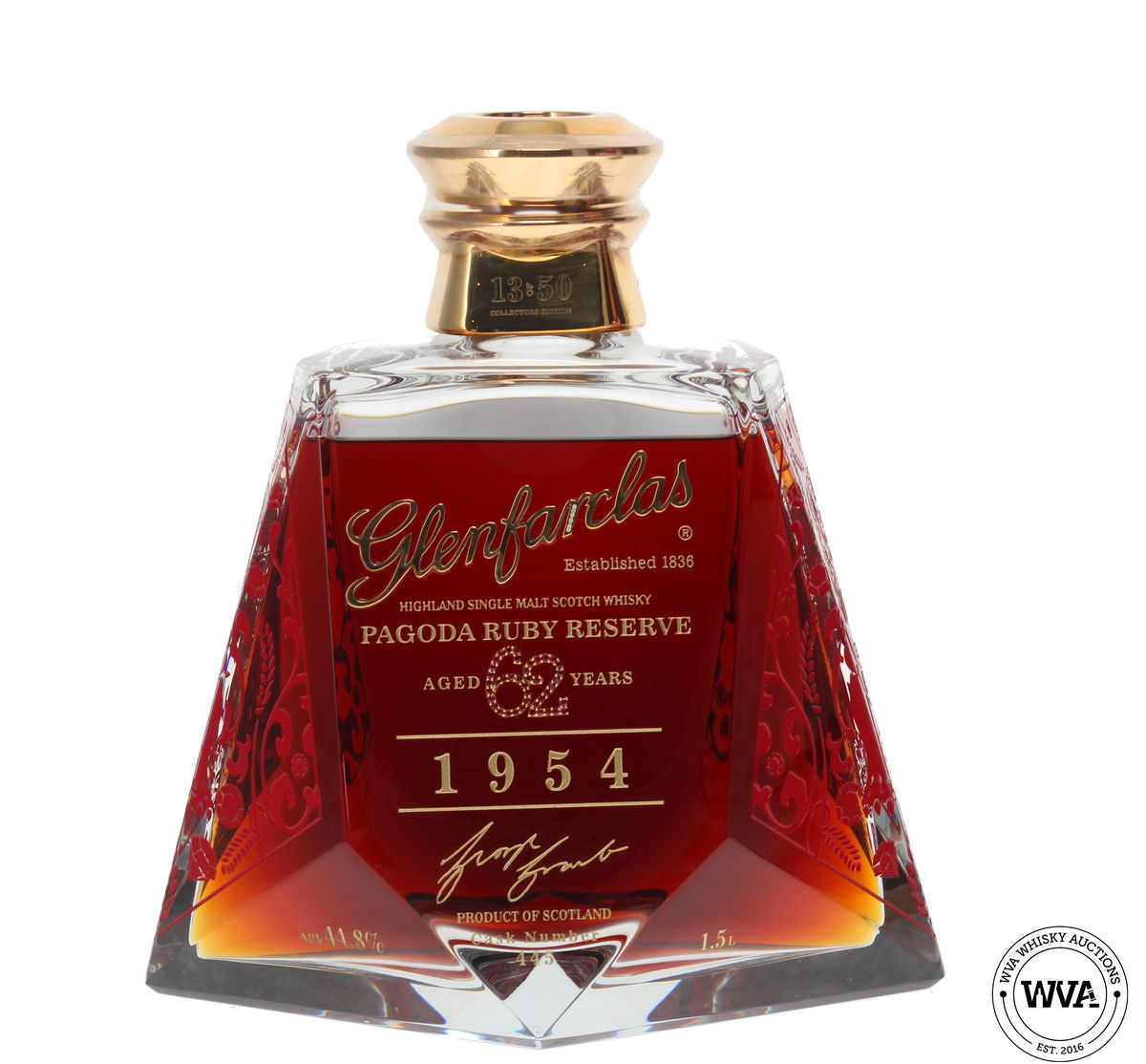 GLENFARCLAS 62 YEAR OLD 1954 #445 1.5ltr MAGNUM - PAGODA RUBY RESERVE (GOLD EDITION)
