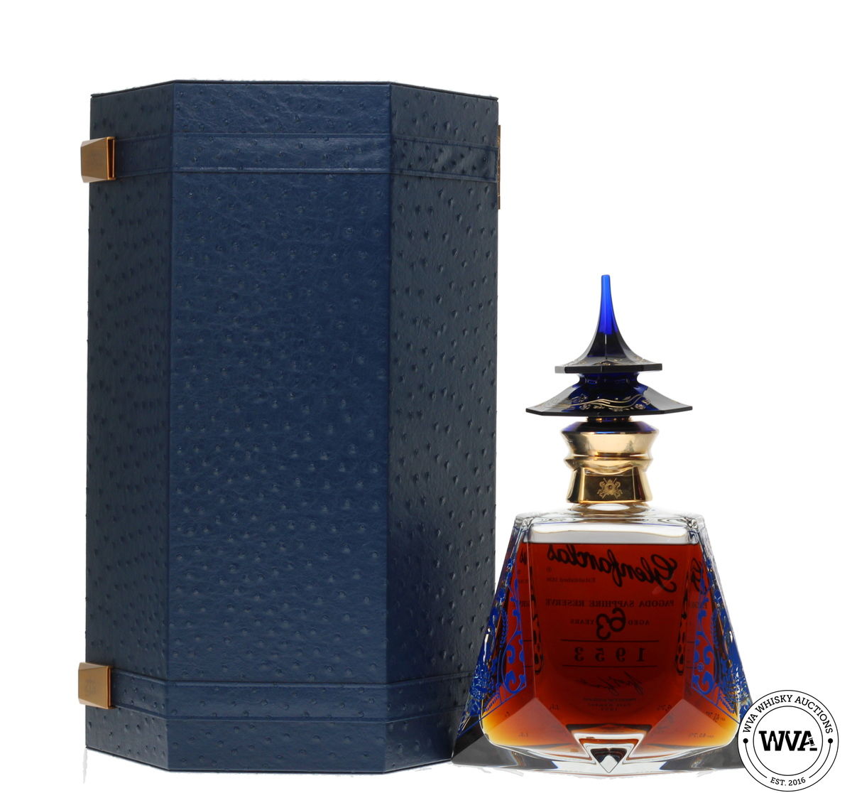 GLENFARCLAS 63 YEAR OLD 1953 #1677 1.5ltr MAGNUM - PAGODA SAPPHIRE RESERVE (GOLD EDITION)