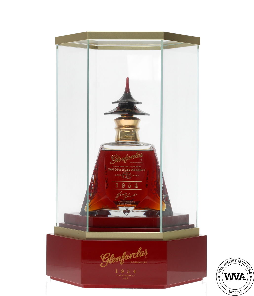 GLENFARCLAS 62 YEAR OLD 1954 #445 - PAGODA RUBY RESERVE (GOLD EDITION)