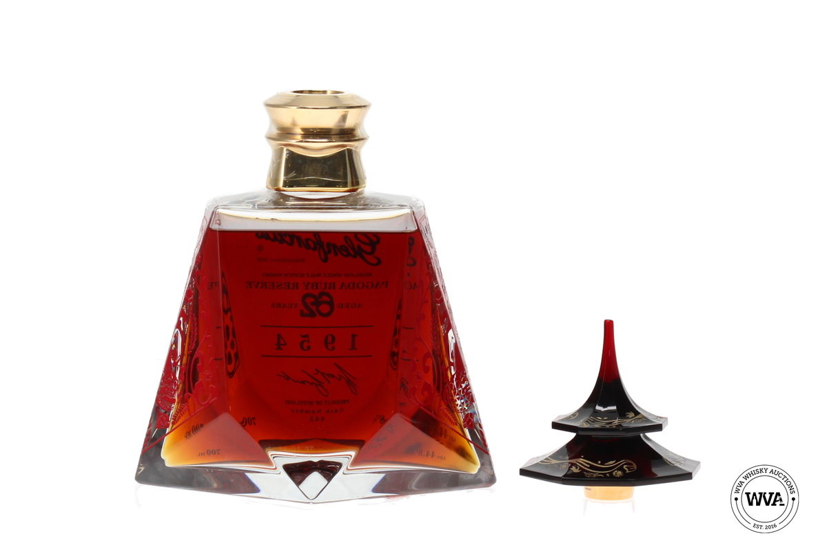 GLENFARCLAS 62 YEAR OLD 1954 #445 - PAGODA RUBY RESERVE (GOLD EDITION)
