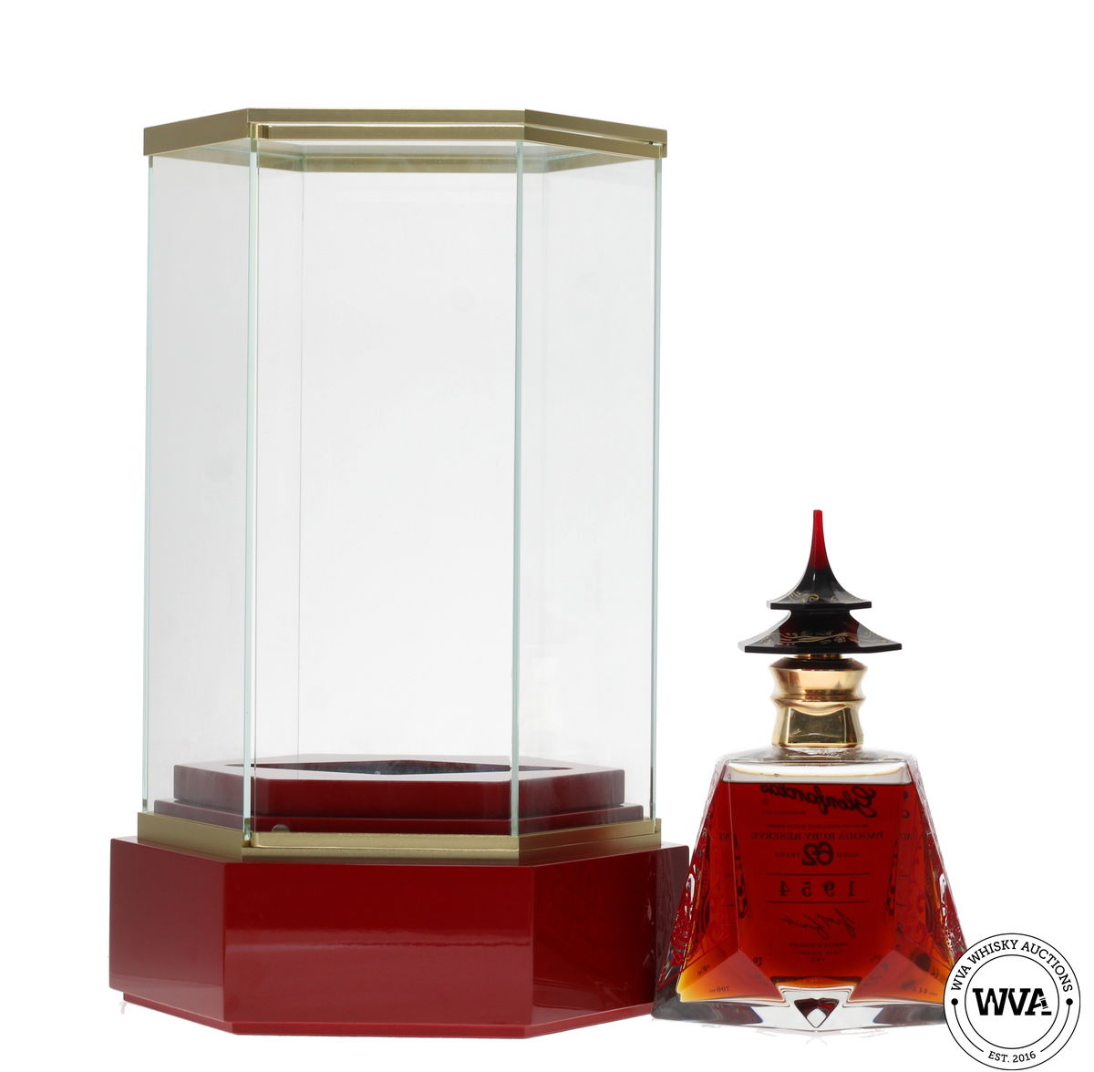 GLENFARCLAS 62 YEAR OLD 1954 #445 - PAGODA RUBY RESERVE (GOLD EDITION)