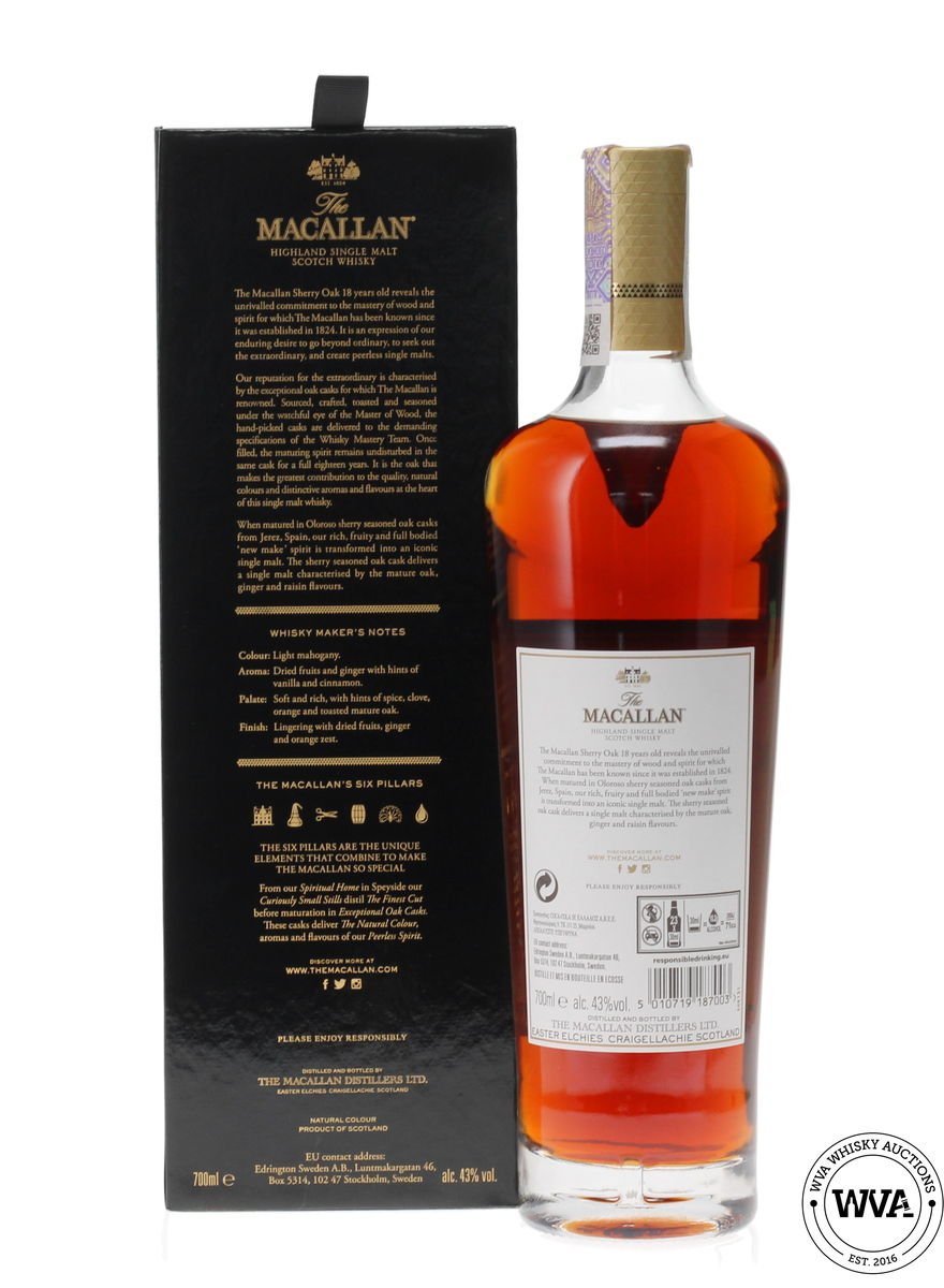 MACALLAN 18 YEAR OLD SHERRY OAK (2021) 