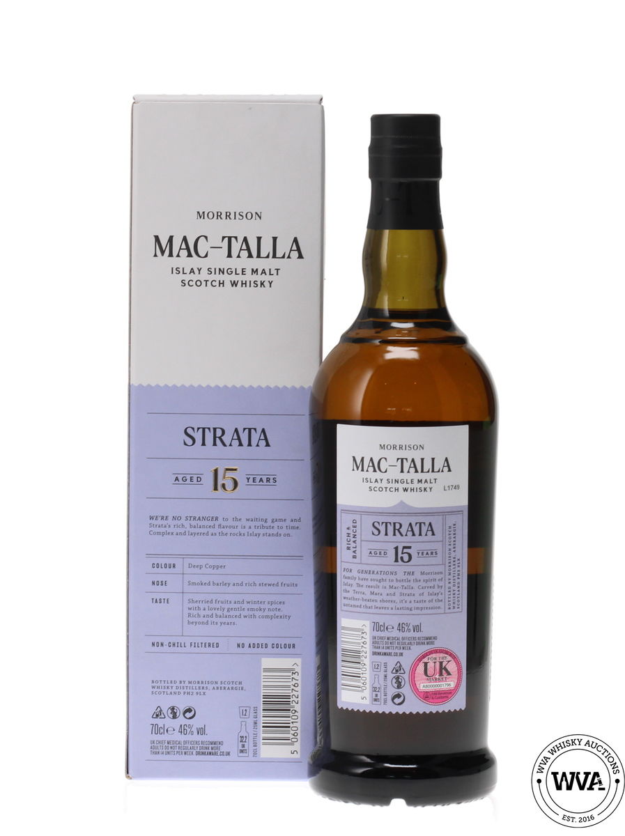 MAC-TALLA STRATA 15 YEAR OLD  ISLAY SINGLE MALT