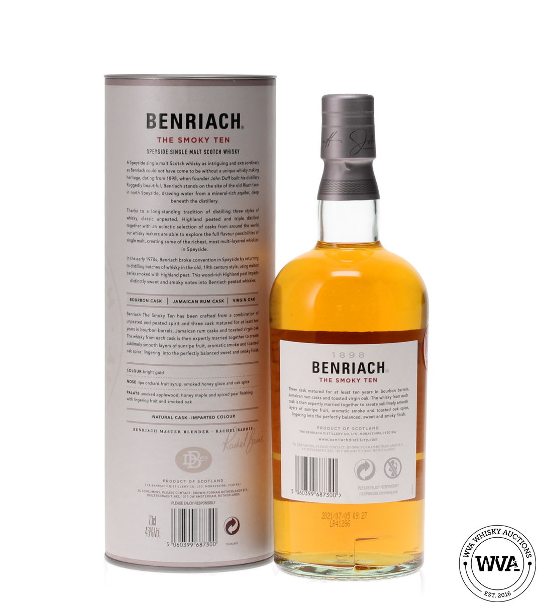 BENRIACH 10 YEAR OLD "THE SMOKY TEN"