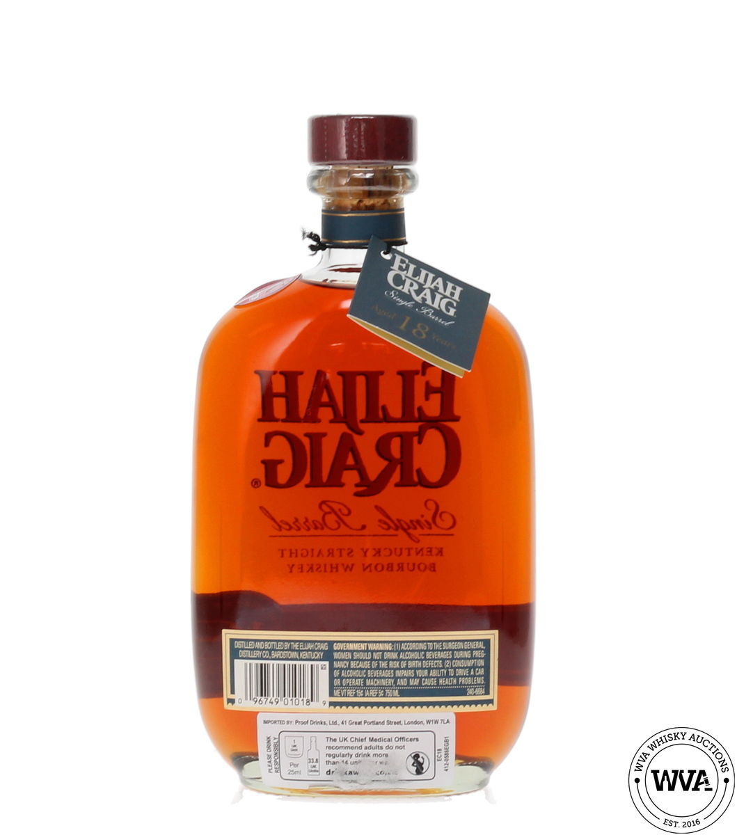 ELIJAH CRAIG SINGLE BARREL 18 YEAR OLD