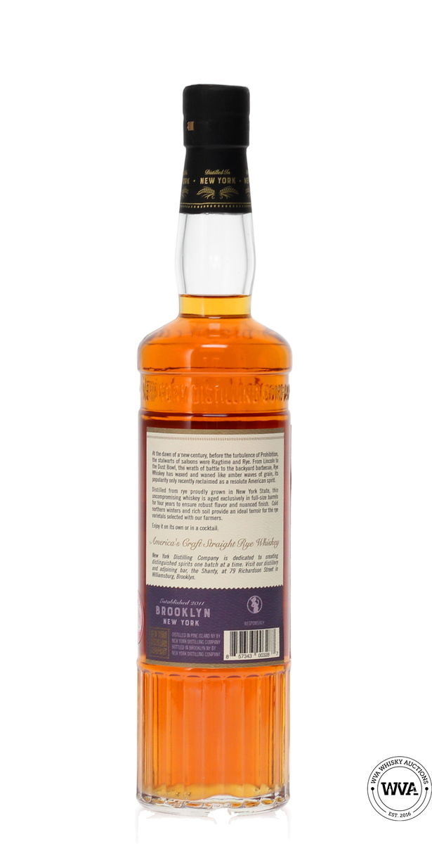 RAGTIME RYE - NEW YORK STRAIGHT RYE BOTTLED IN BOND