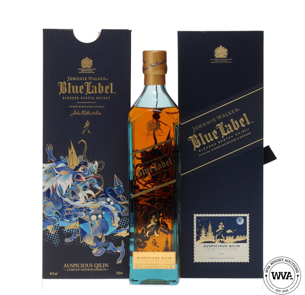 JOHNNIE WALKER BLUE LABEL - AUSPICIOUS QILIN LIMITED EDITION DESIGN