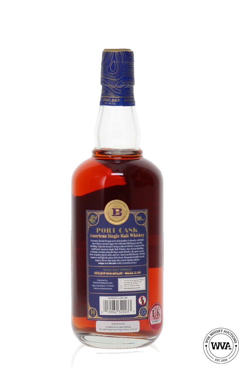 BOULDER PORT CASK AMERICAN SINGLE MALT WHISKEY