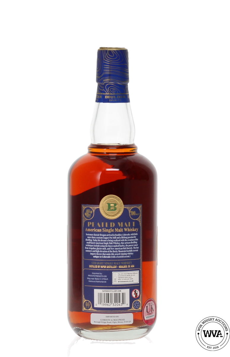 BOULDER - PEATED MALT - AMERICAN SINGLE MALT WHISKEY