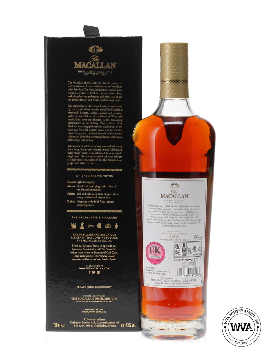 MACALLAN 18 YEAR OLD SHERRY OAK (2022)