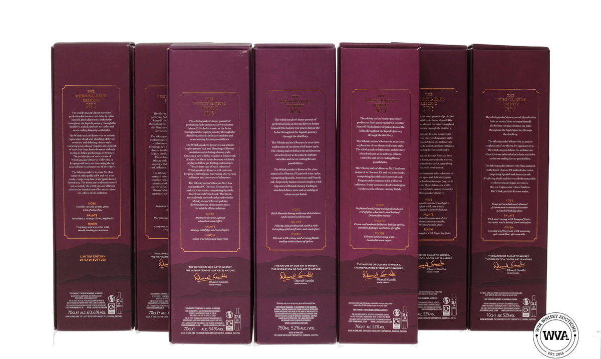 LAKES - THE WHISKY MAKERS RESERVE NO.1-7 (7X70cl)