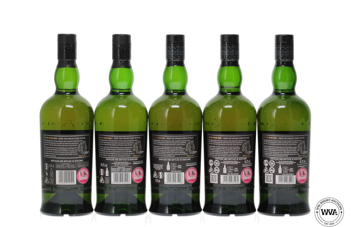 ARDBEG TRAIGH BHAN 19 YEAR OLD SET 1-5