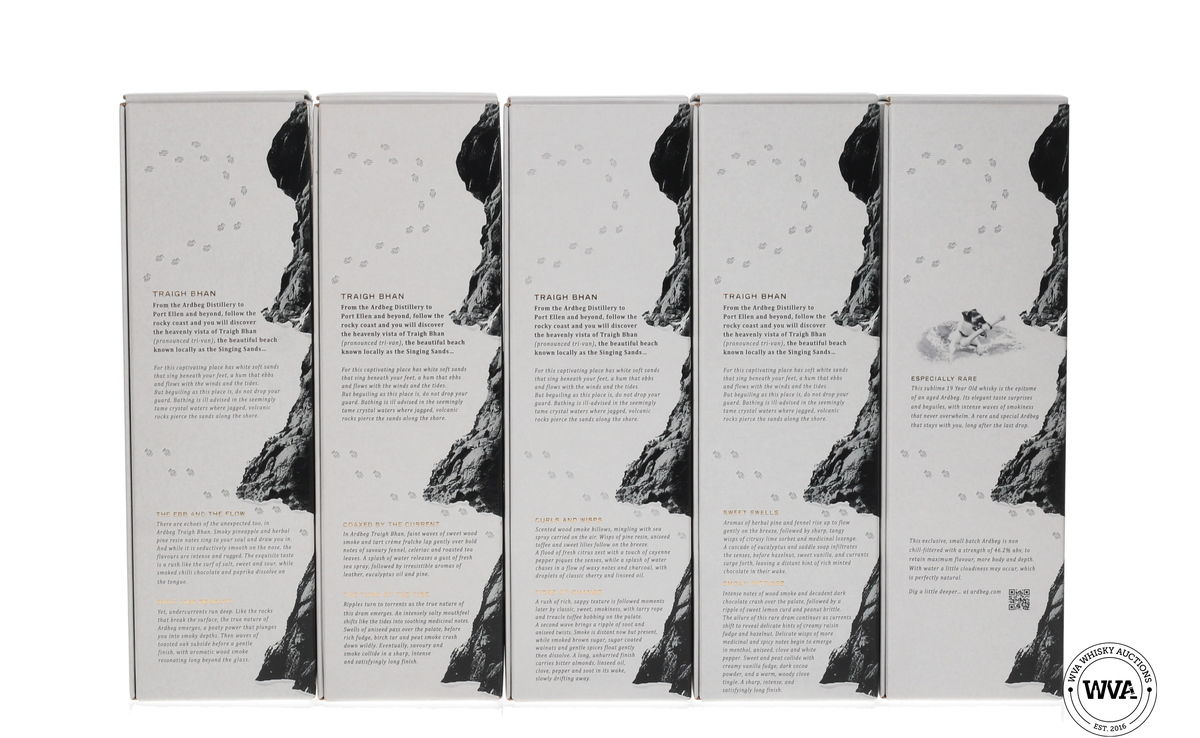 ARDBEG TRAIGH BHAN 19 YEAR OLD SET 1-5
