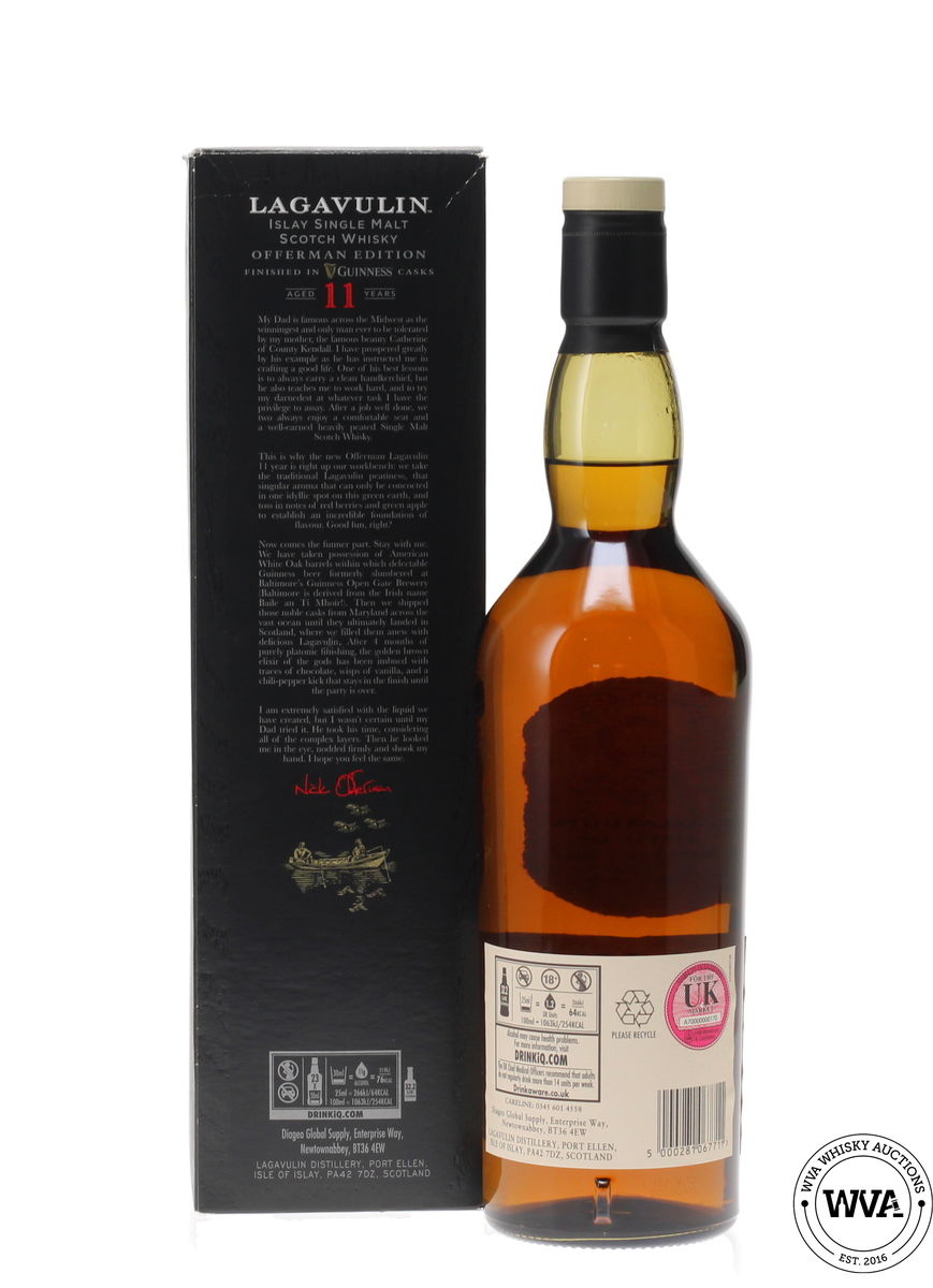 LAGAVULIN 11 YEAR OLD "OFFERMAN EDITION" - GUINNESS CASK