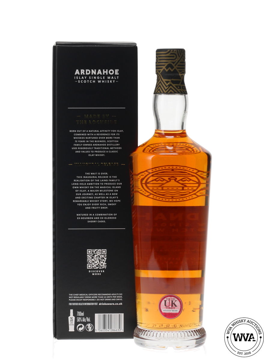 ARDNAHOE 5 YEAR OLD ISLAY SINGLE MALT - INAUGURAL RELEASE