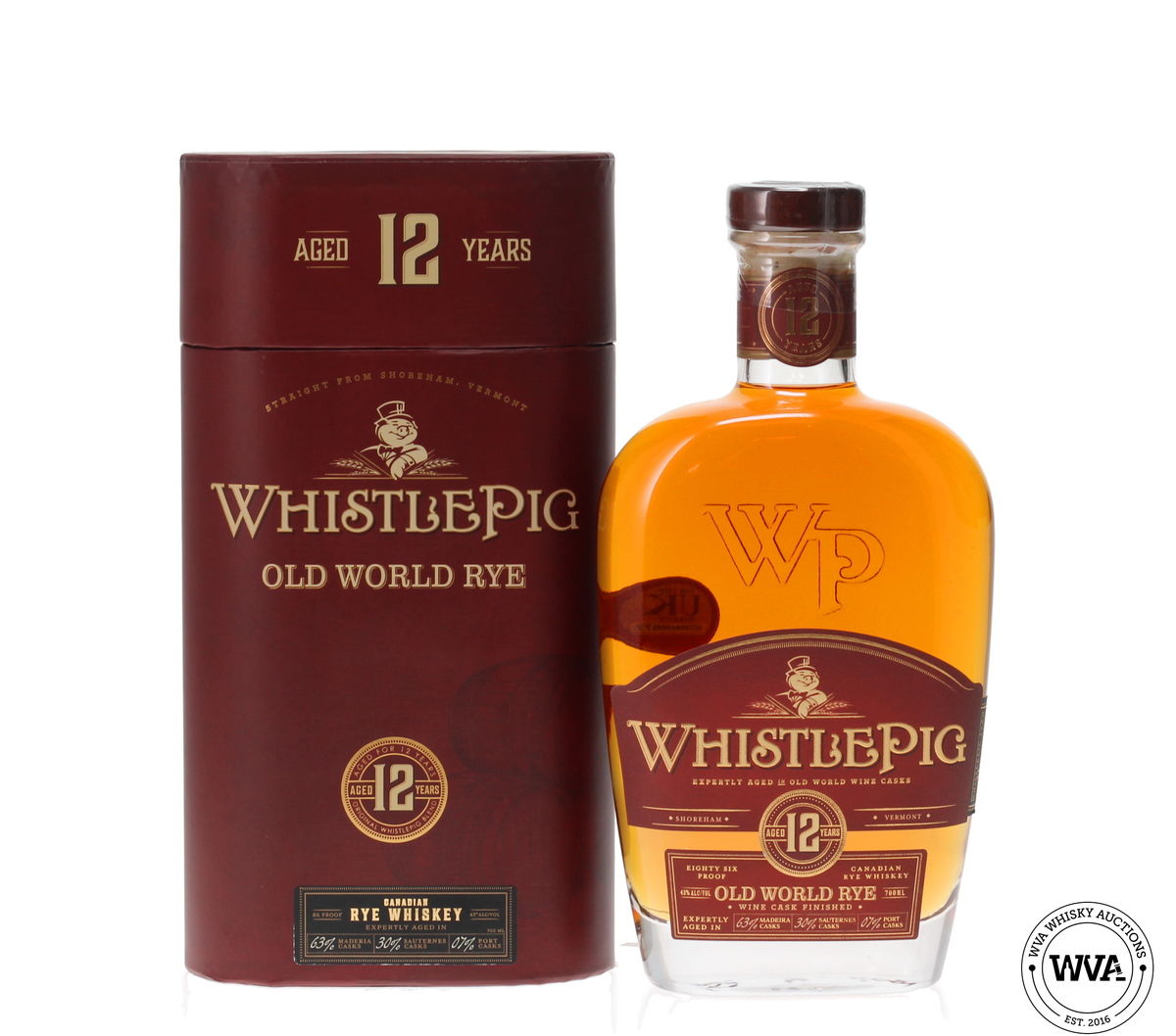 WHISTLEPIG 12 YEAR OLD - OLD WORLD RYE WINE CASK