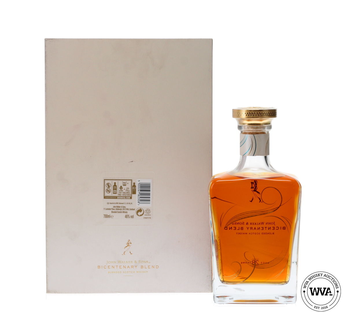 JOHNNIE WALKER & SONS - 28 YEAR OLD - BICENTENARY BLEND