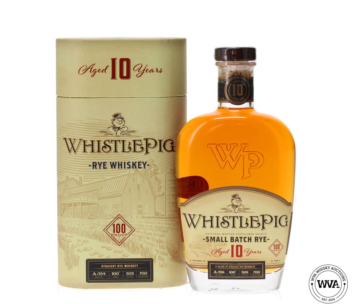 WHISTLEPIG 10 YEAR OLD - SMALL BATCH RYE A/356