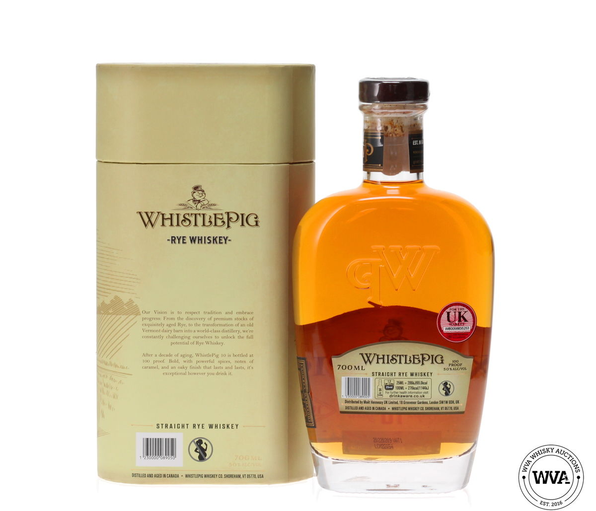 WHISTLEPIG 10 YEAR OLD - SMALL BATCH RYE A/356