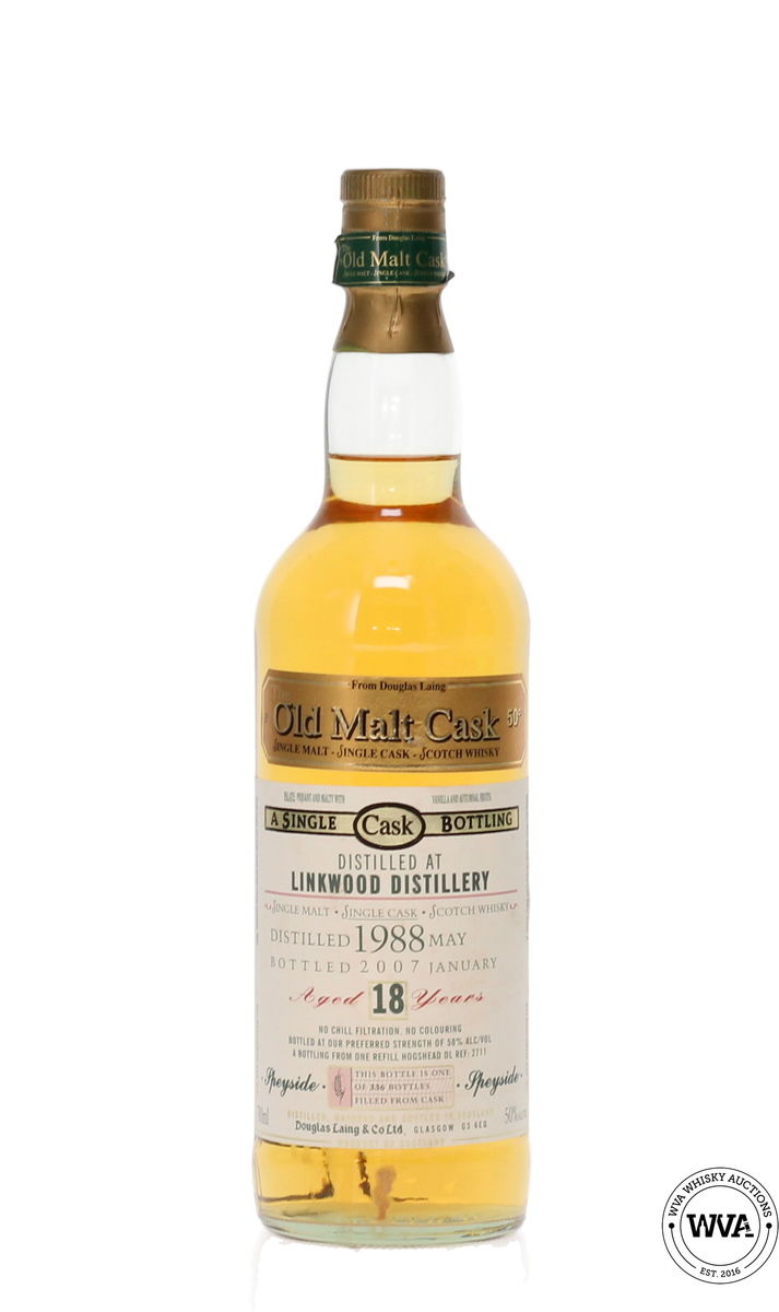 LINKWOOD 18 YEAR OLD 1988 - OLD MALT CASK