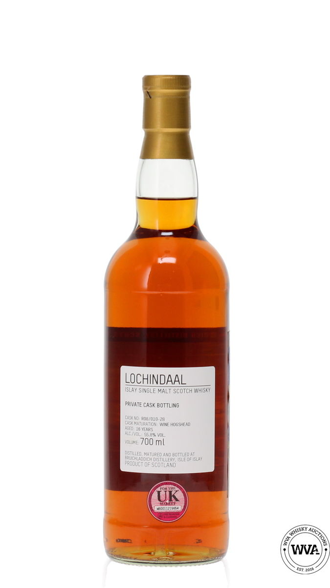 BRUICHLADDICH LOCHINDAAL 16 YEAR OLD 2007 - CHATEAU CLIMENS SAUTERNES PRIVATE CASK